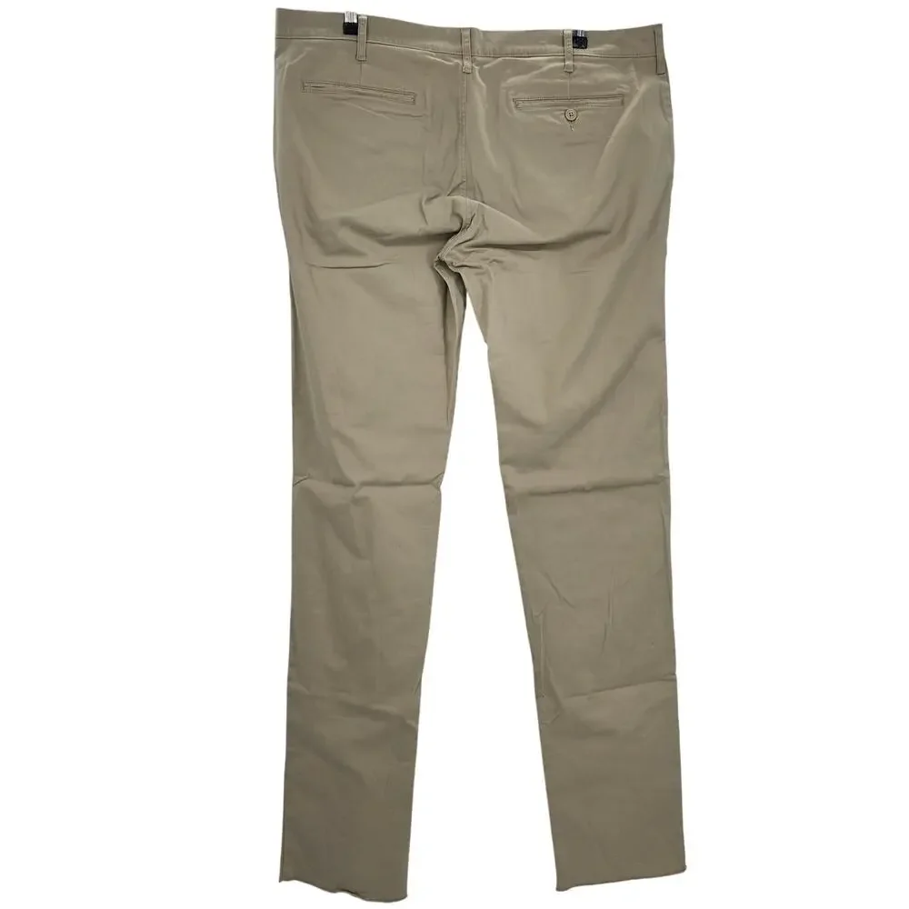 J. Crew Mens size 38/38 484 Core Slim Stretch Chino Dress Pants Tan AR885 NEW
